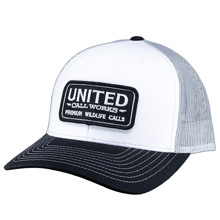 Richardson 112 Black/White/Grey – Stitched Patch