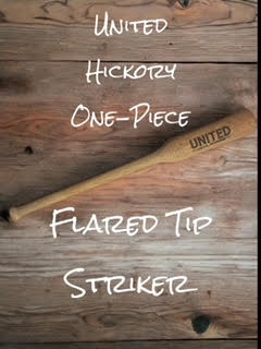One Piece Hickory Flared Tip Striker