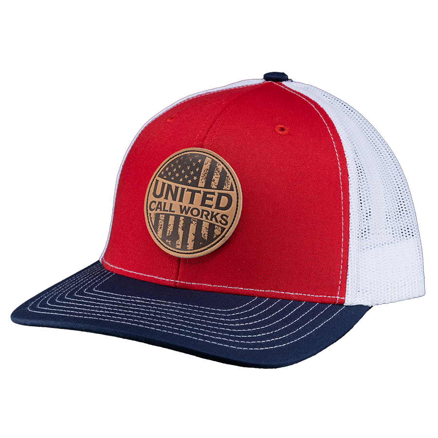 Red/White/Blue Richardson 112 – Leather Merica Patch