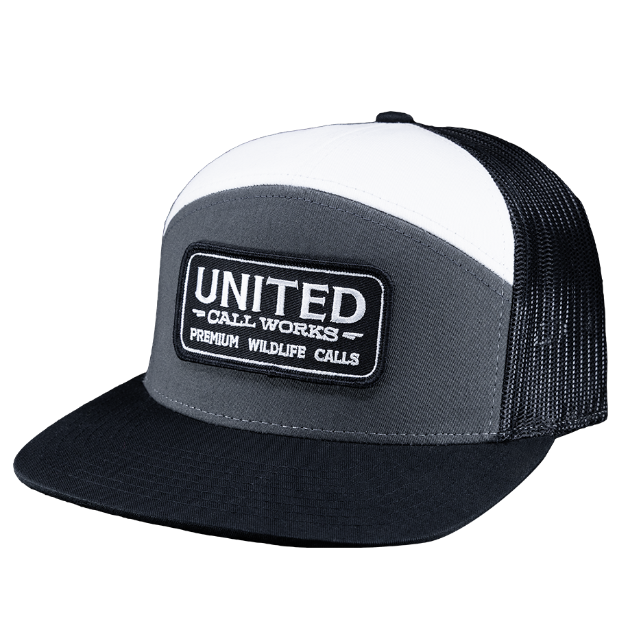 Heather Grey/White Richardson 7-Panel – Stitched Patch