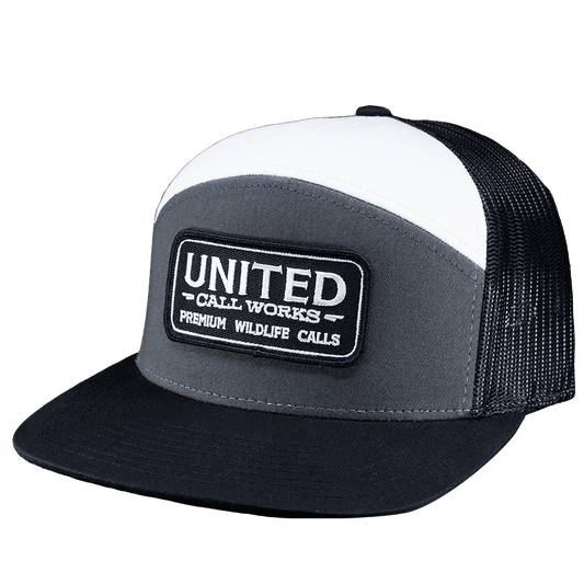 Heather Grey/White Richardson 7-Panel – Stitched Patch