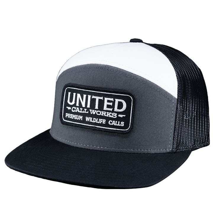 Heather Grey/White Richardson 7-Panel – Stitched Patch