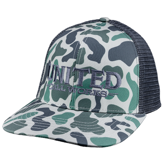 Marsh Green Old School Camo Trucker Hat