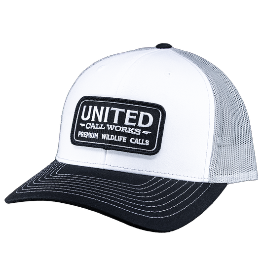 Richardson 112 Black/White/Grey – Stitched Patch