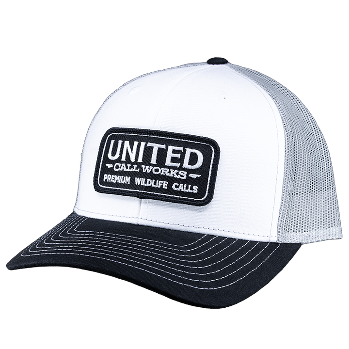 Richardson 112 Black/White/Grey – Stitched Patch