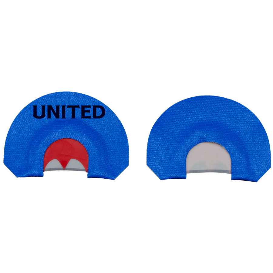 UNITED 3 Reed Batwing Cut Mouth Call (Blue)