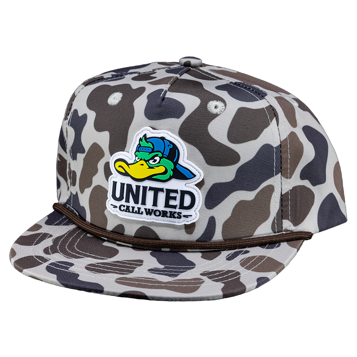 Youth Old School Duck Camo Rope Hat